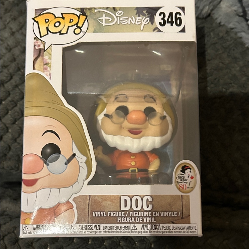 Disney Pop! Doc Vinyl Figure - Orange, White, Brown